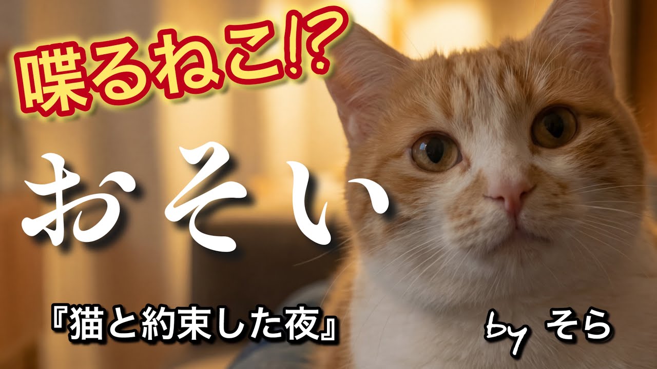しゃべる猫のそら【猫と約束した夜】
