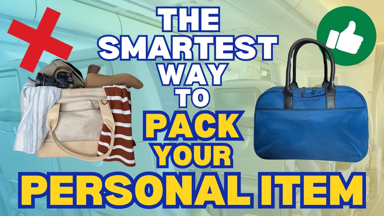 Travel STRESS FREE: Pack your personal item like this!