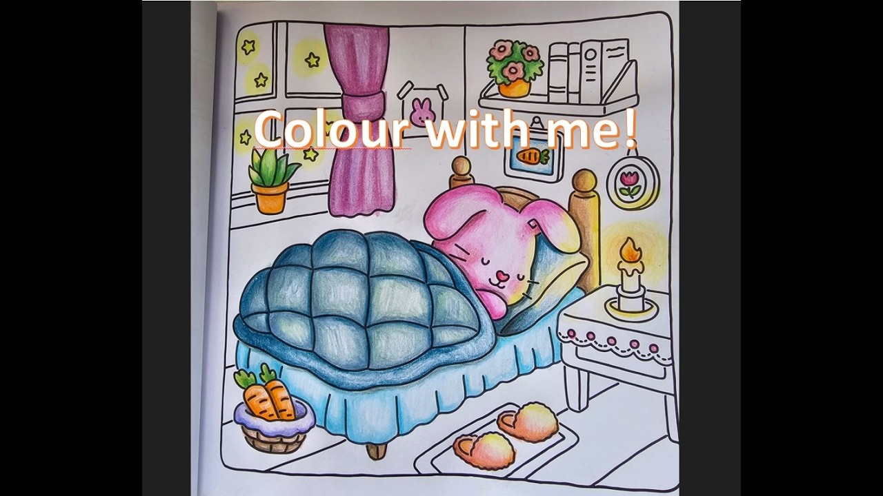 Fuzzy Friends - Cosy sleep by candle light - Colour with me - Part 3