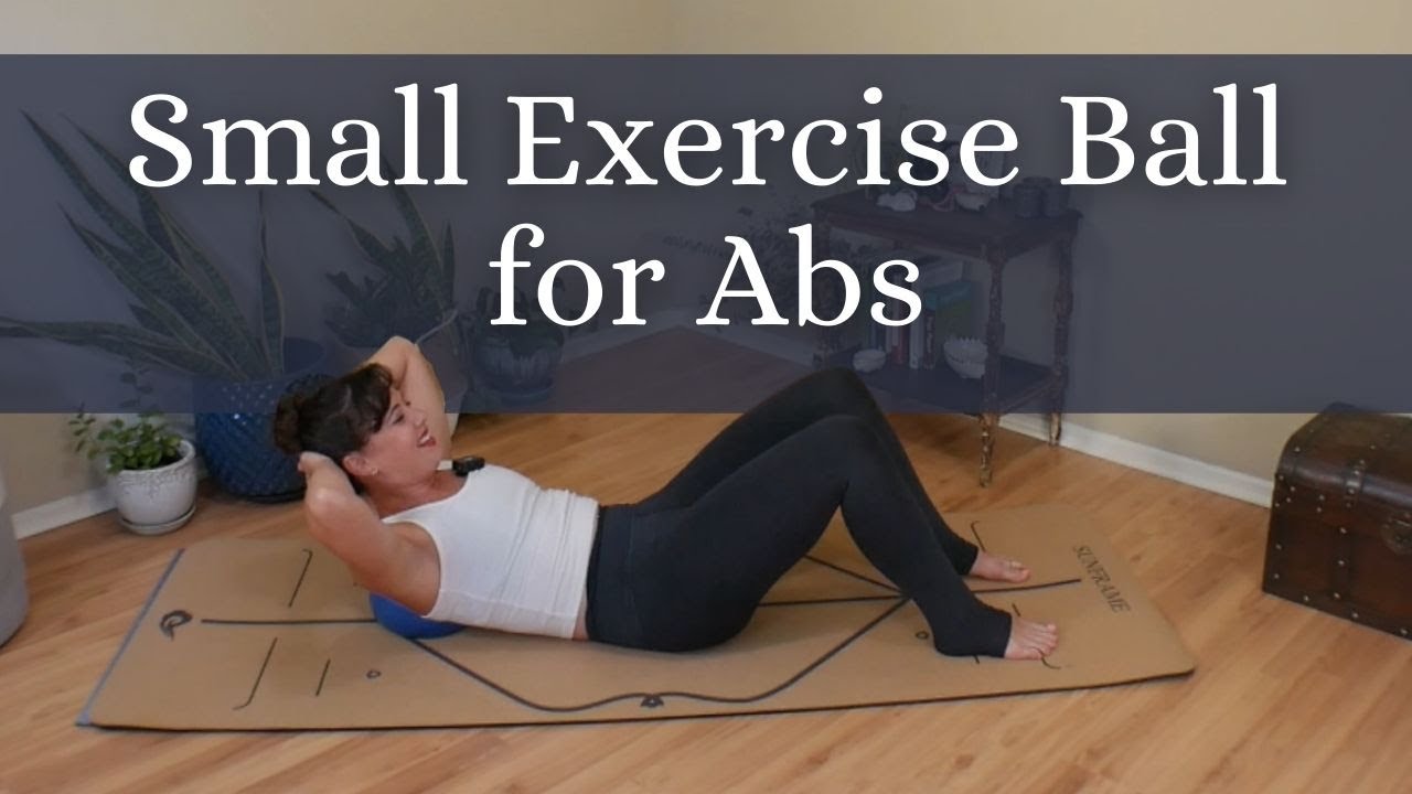 Small Stability Ball Workout for Abs | 20 Beginner Pilates Mat Workout