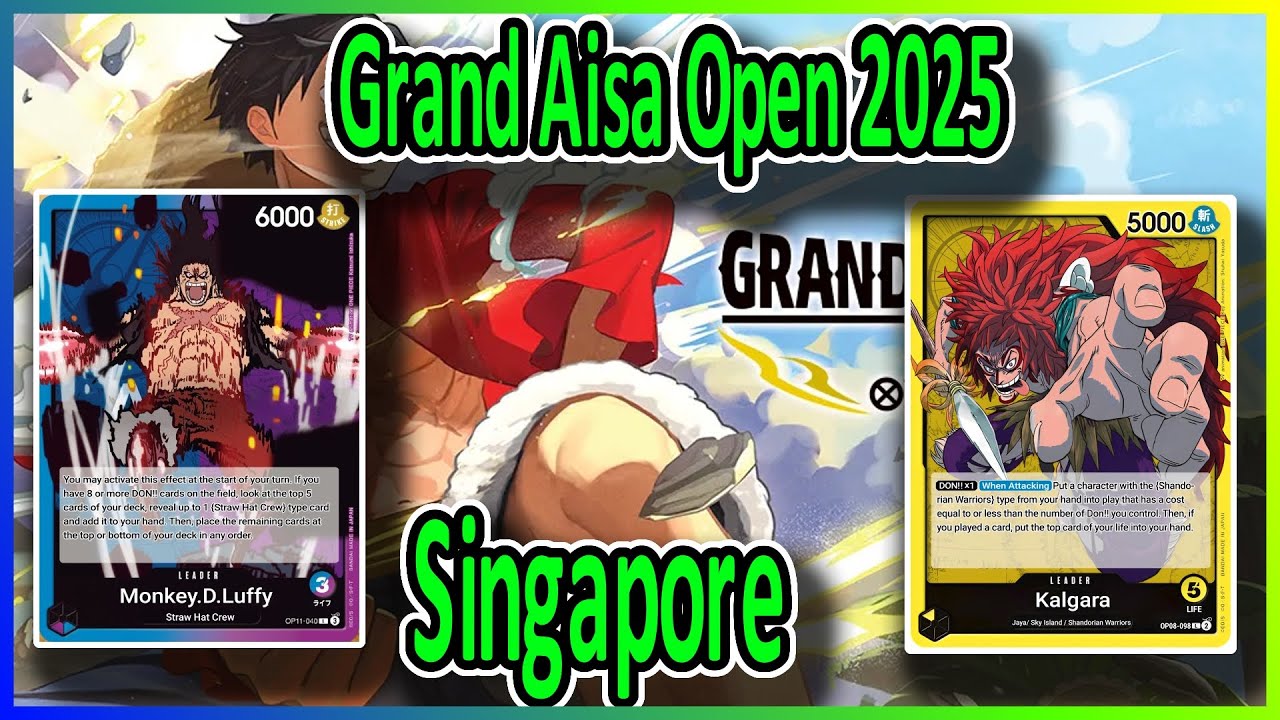 OP12 - Grand Asia Open Singapore 2025 Round 6 UP Luffy vs Kalgara | Commentary