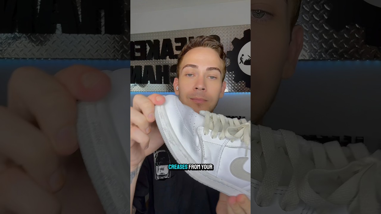 Как УБРАТЬ складки на кроссовках👟(ЛЕГКО)