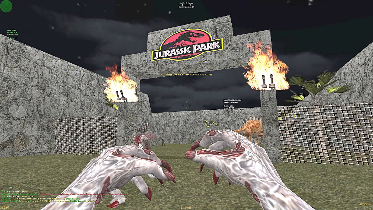 Counter-Strike: Zombie Escape Mod - ze_Jurassickpark2 on ProGaming