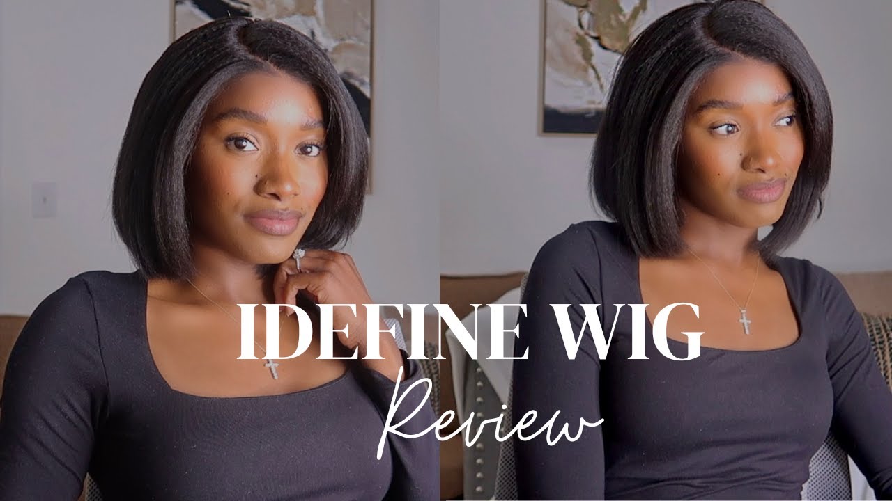 iDefine Wig Review & Install | PROS & CONS | LIGHT YAKI STRAIGHT BOB WIG | Natural Full Lace Wig