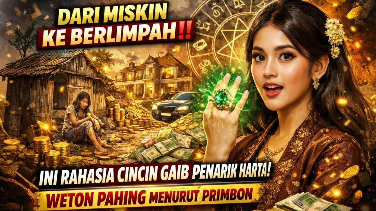 DARI MISKIN JAID BERLIMPAH REZEKI‼️ INI RAHASIA CINCIN GAIB PENARIK HARTA MILIK WETON PAHING‼️