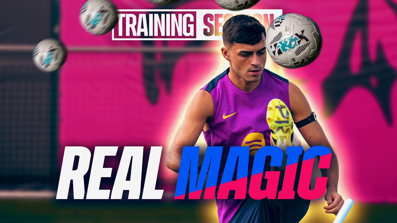 🪄 𝐏𝐄𝐃𝐑𝐈&rsquo;𝐒 MAGIC 𝐁𝐋𝐈𝐍𝐃 𝐋𝐎𝐁! 🤯 Back to Goal, Still Scores! | FC Barcelona Training Session 🔵🔴
