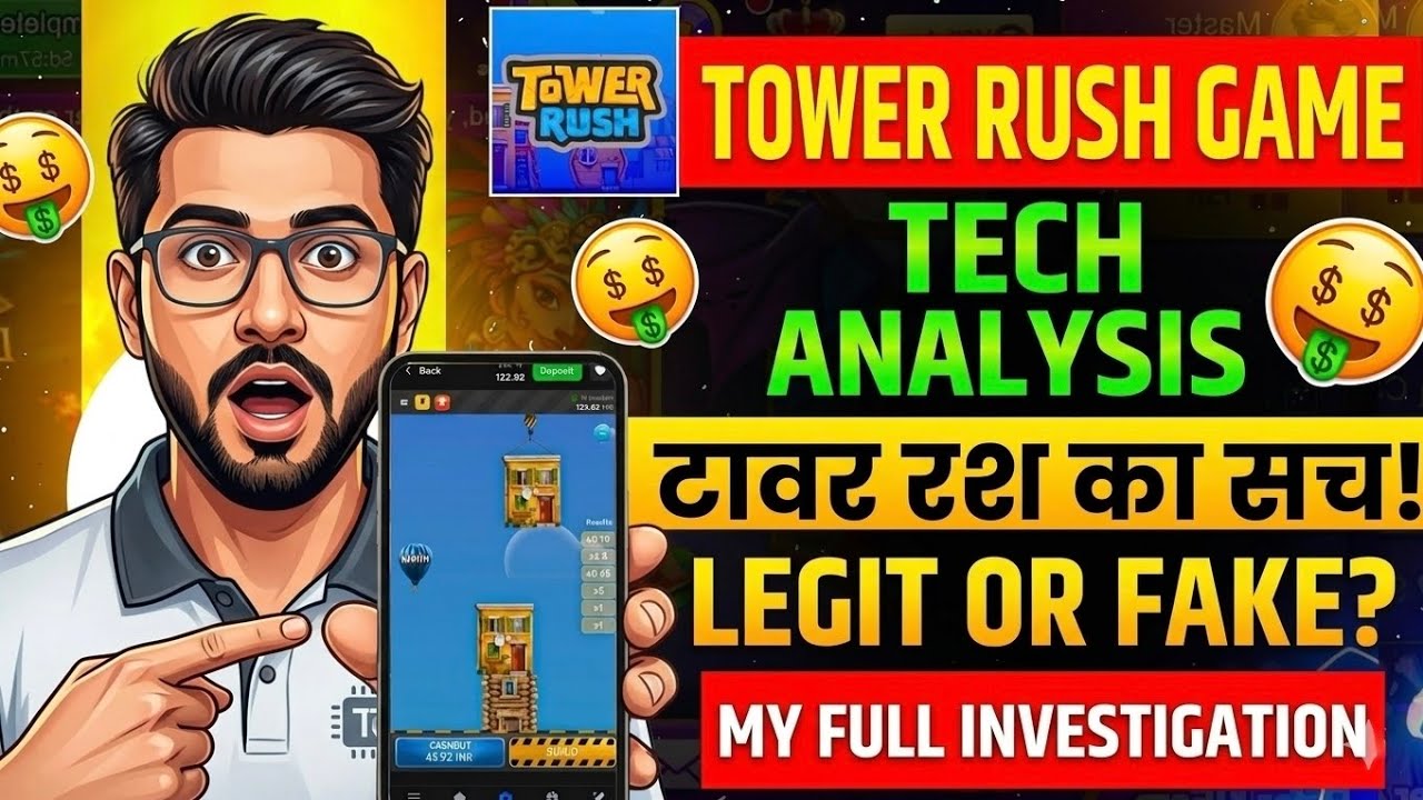 Tower Rush Game Kaise Khele Tower Rush Game Real Or Fake?😱 | Tower Rush Game Withdrawal Proof
