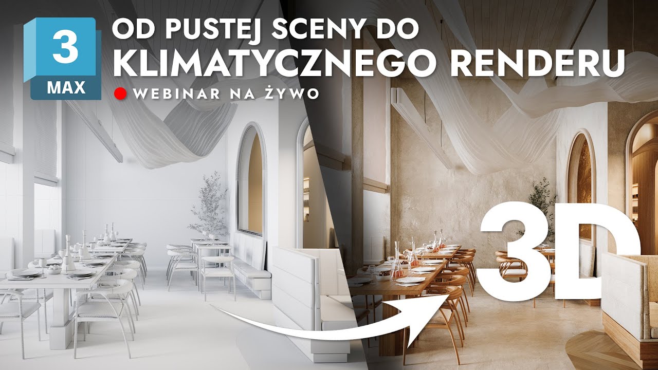 Od pustej sceny do efektu WOW w 3ds Max (Darmowy Webinar)