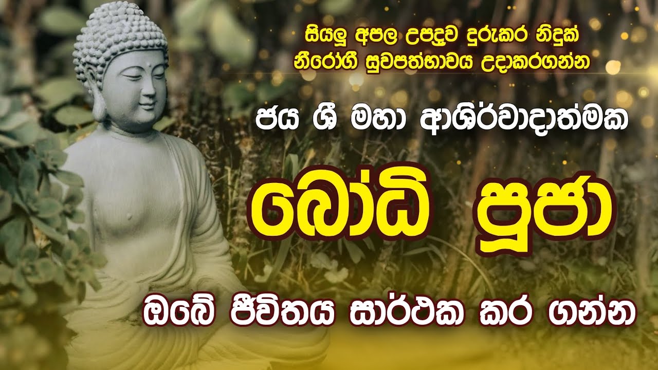 ජය ශී මහා ආශිර්වාදාත්මක බෝධි පූජාව| Bodi puja 