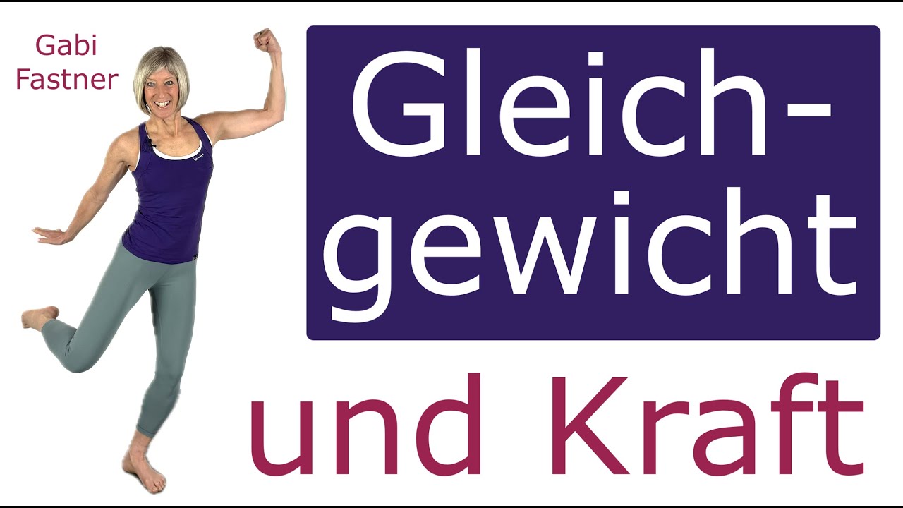 ⚖️ 20 min. Gleichgewicht und Kraft trainieren | jugendliches Auftreten, ohne Ger&auml;te, im Stehen