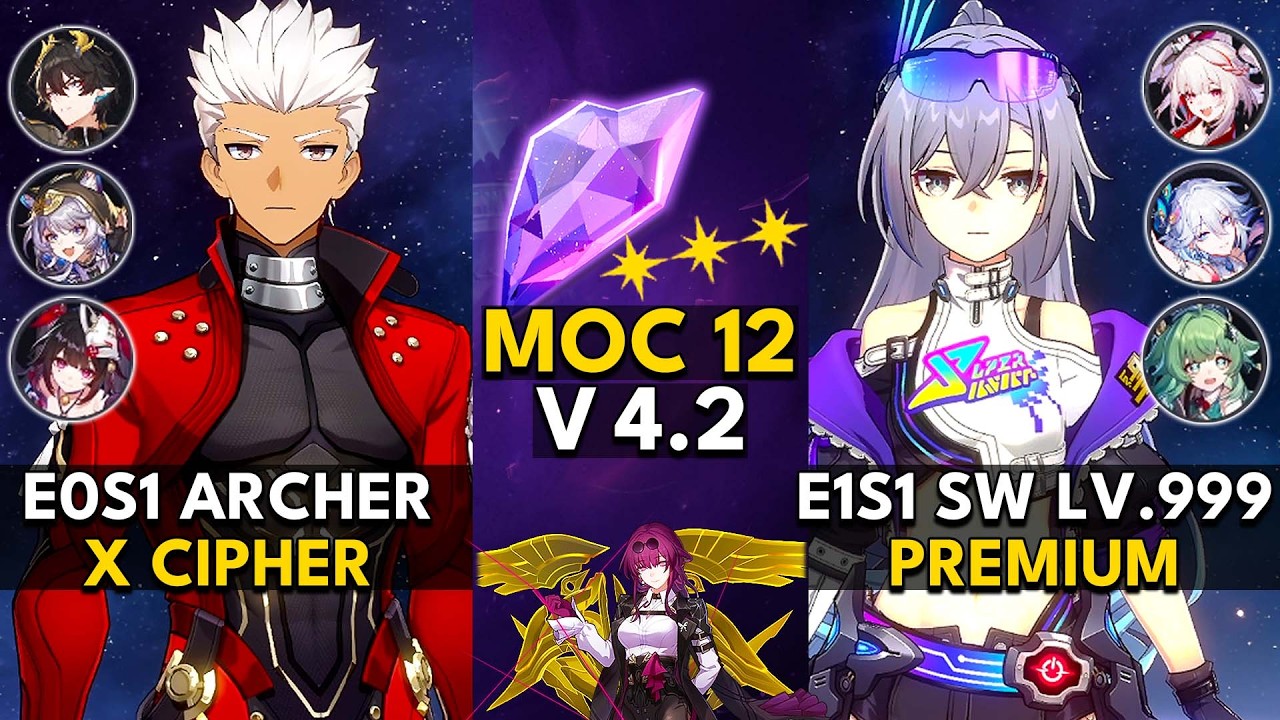 E0S1 Archer x Cipher & E1S1 Silver Wolf LV. 999 Premium | MOC 12 (3 Stars) | HSR 4.2