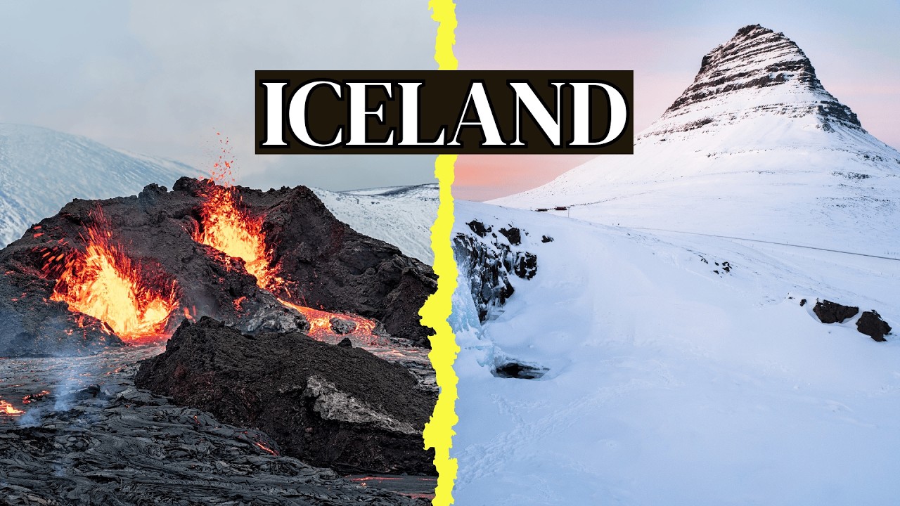 Iceland: Land of Fire & Ice | Calm Scenery with music