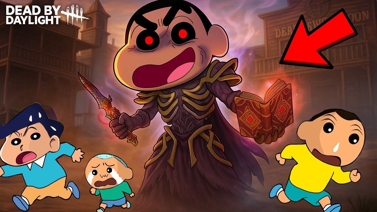 Shinchan Became The Lich In DBD 😱 | Shinchan Playing Dead By Daylight 😂 | Horror Game 😨