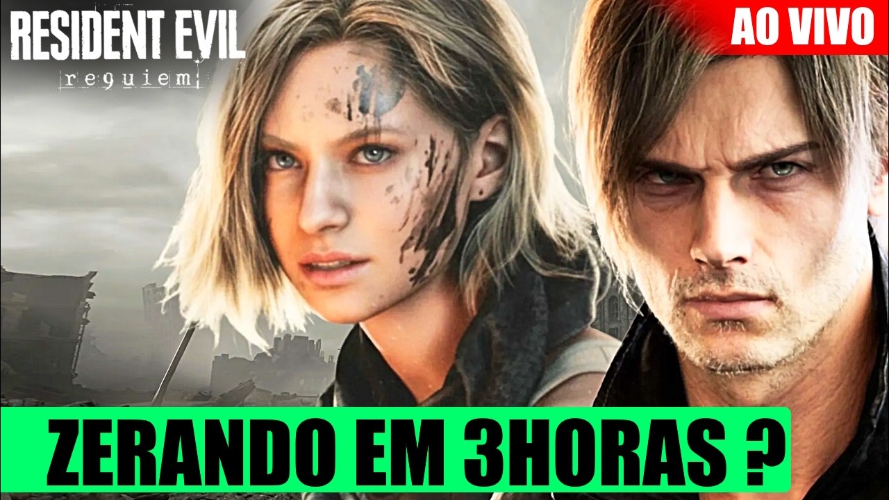 DESAFIO 3H | RESIDENT EVIL REQUIEM (RE9) AO VIVO - Será que dá?