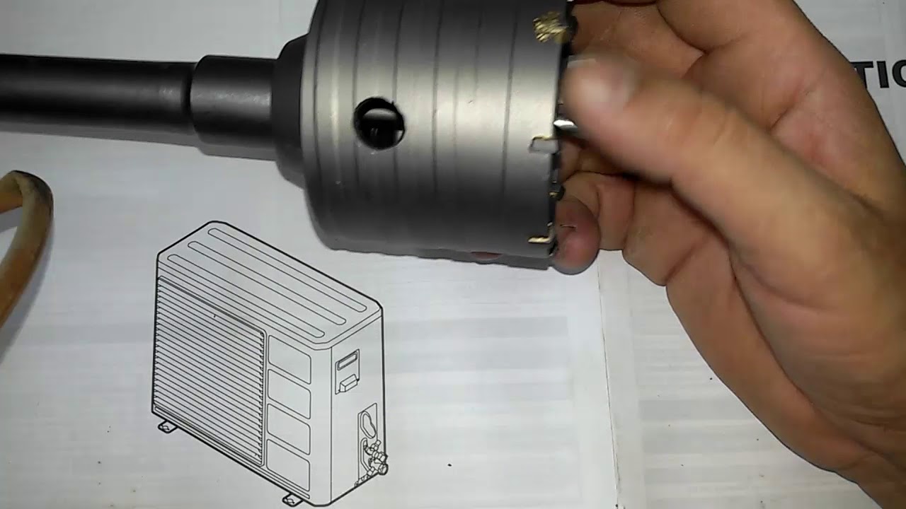 ادوات حفر التقب في الجدار لتسهيل تركيب السبلتDrilling tools of air conditioning