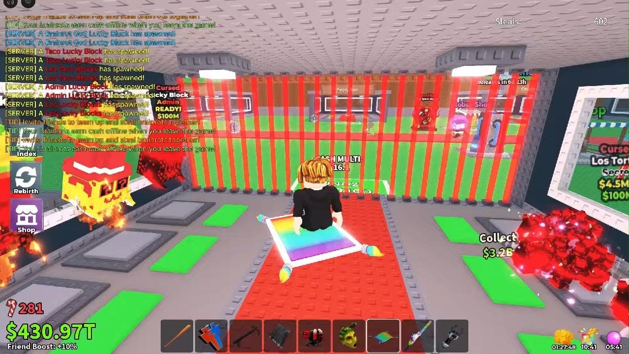 Lucky block opening
