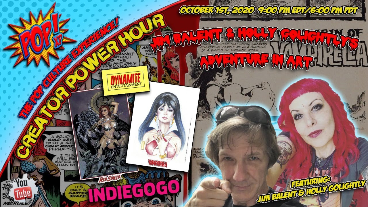 Jim Balent & Holly Golightly's Adventure in Art - Red Sonja and Vampirella!