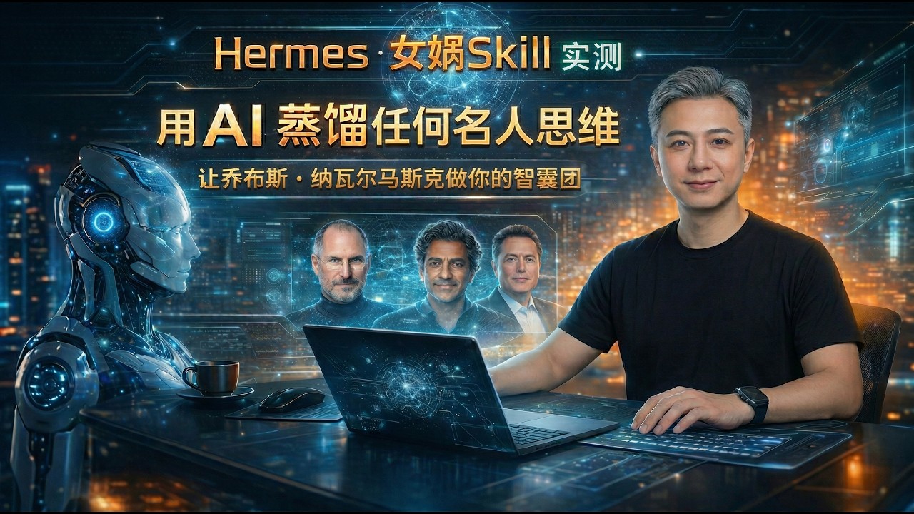 让乔布斯和马斯克做你的私人智囊团？实测用 Hermes 装女娲 Skill 零代码打造顶级商业外脑！