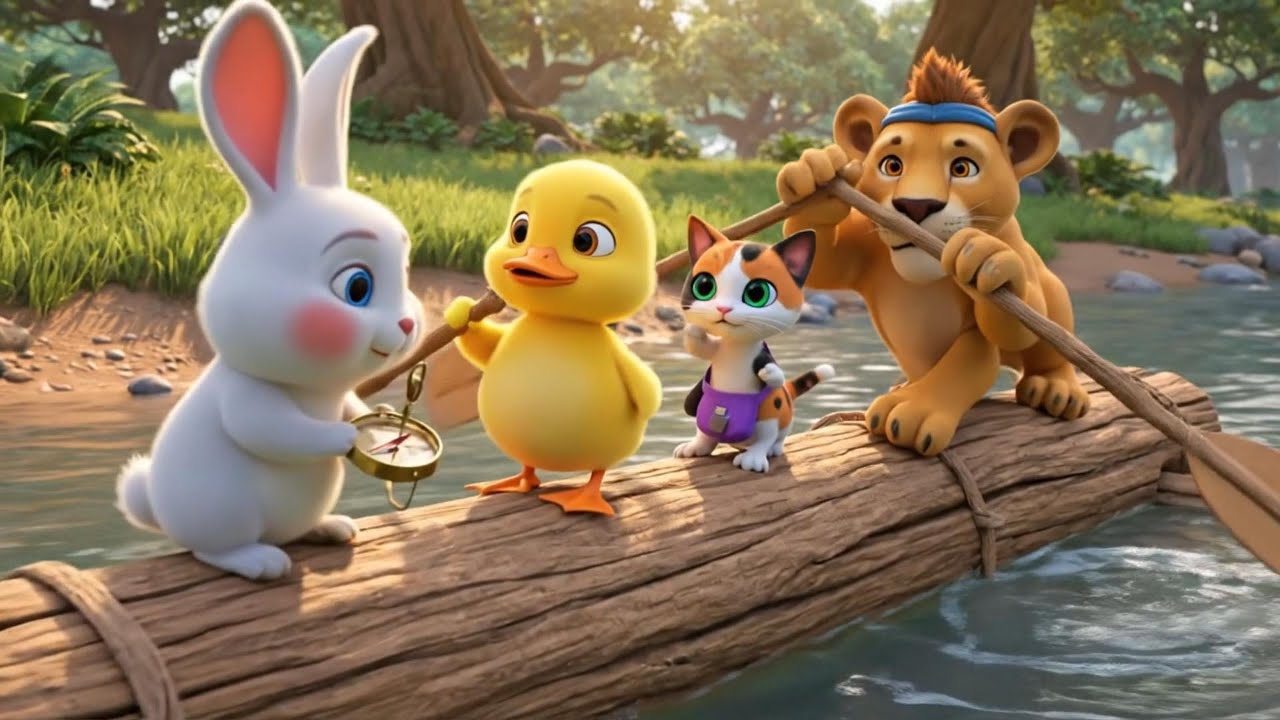 🐰🐤Roro, Dodo & Kiki : A Treasure Hunt in the Green Forest with Leo the Lion