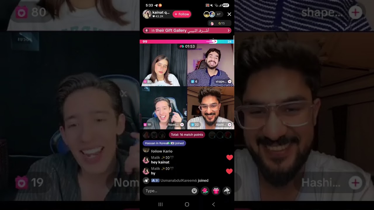 kainat qureshi tik tok live match today 10 03 2026
