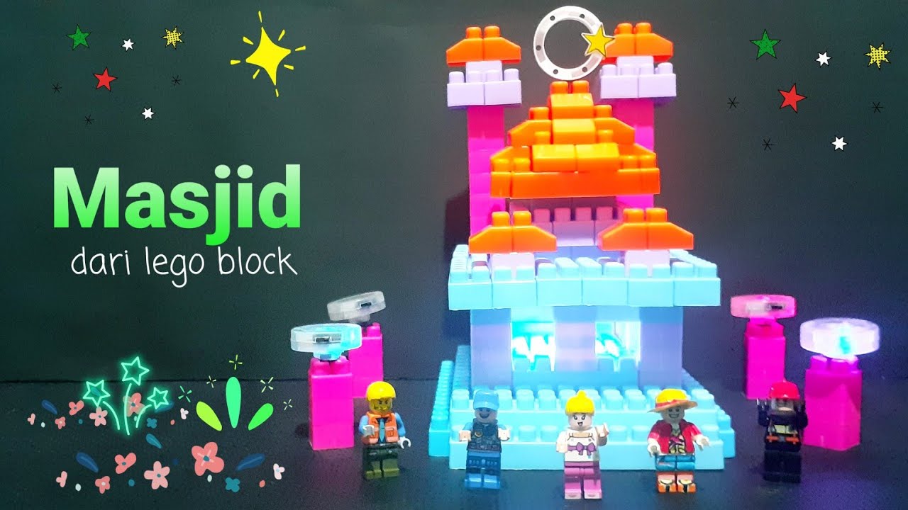 Masjid mini sederhana  dari lego block