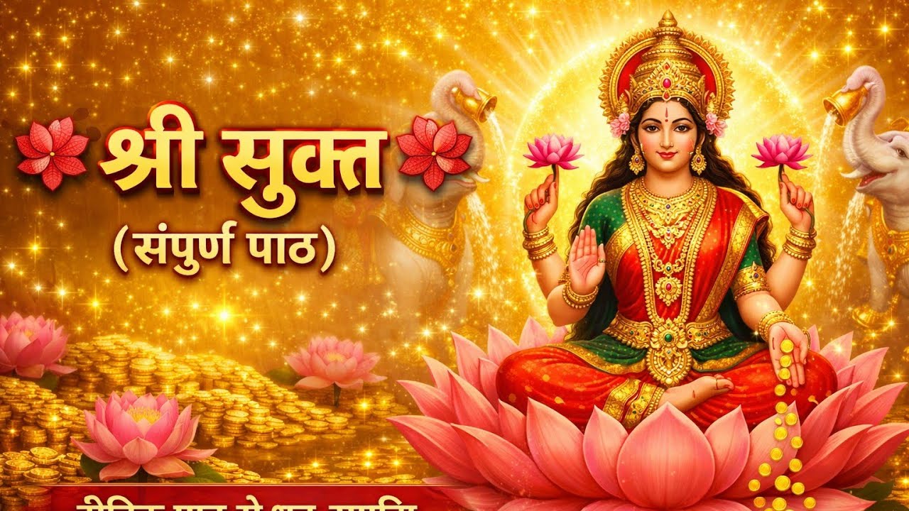 श्री सूक्त सम्पूर्ण पाठ | Sri Suktam Full Chant | लक्ष्मी मंत्र धन-समृद्धि के लिए | Daily Path