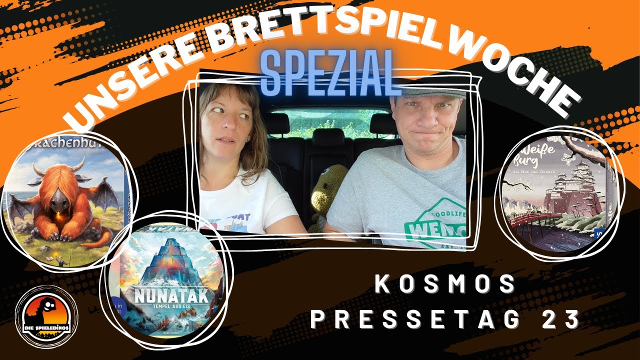 Unsere Brettspielwoche im Rückspiegel Kosmos Pressetage 23 Drachenhüter - Die Weiße Burg - Naunatake