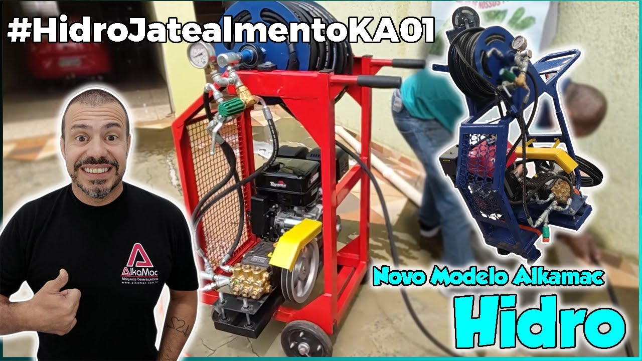 Máquina de Hidro jateamento KA01 - Parte 01   #AlkaHidro