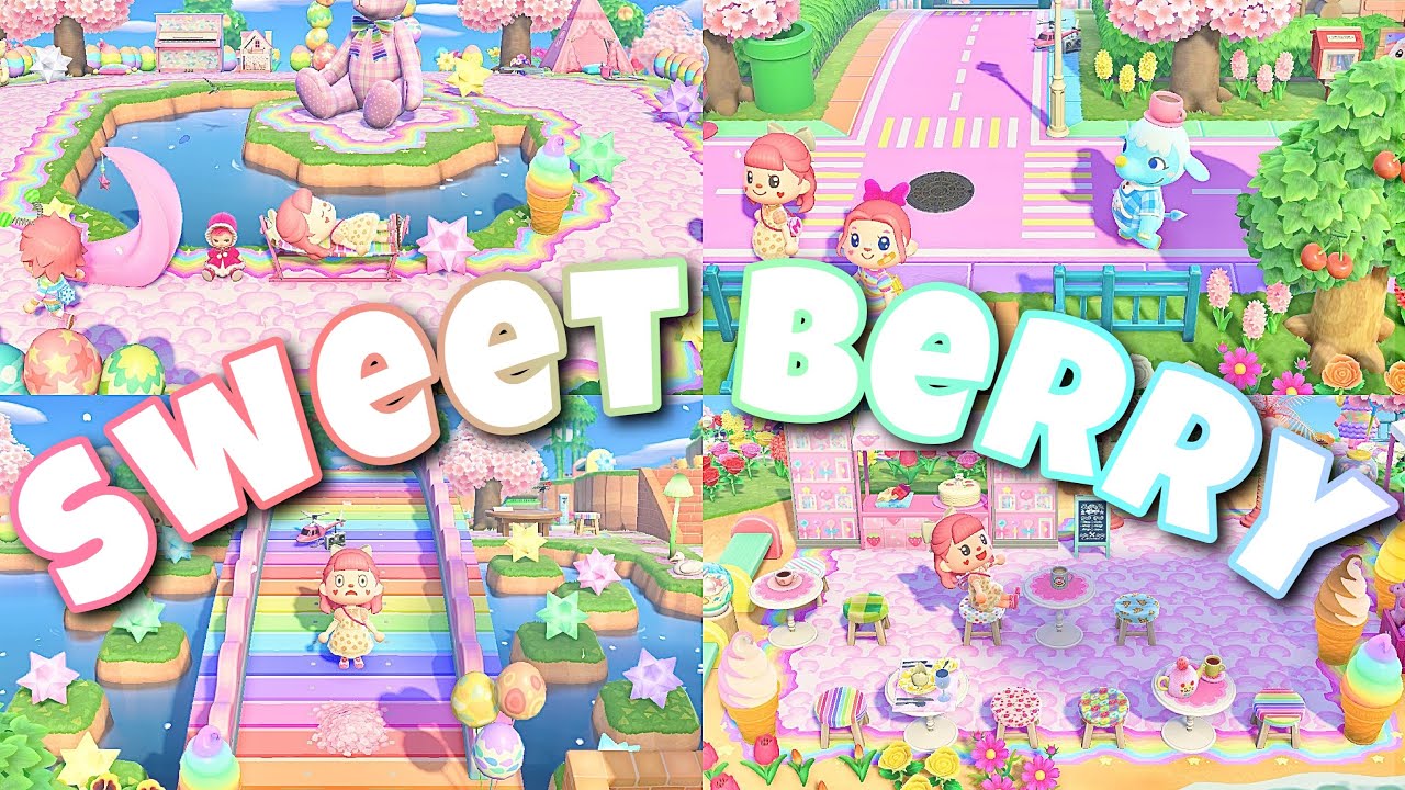 Dreamy Rainbow Pastel Kidcore Island Tour - ACNH