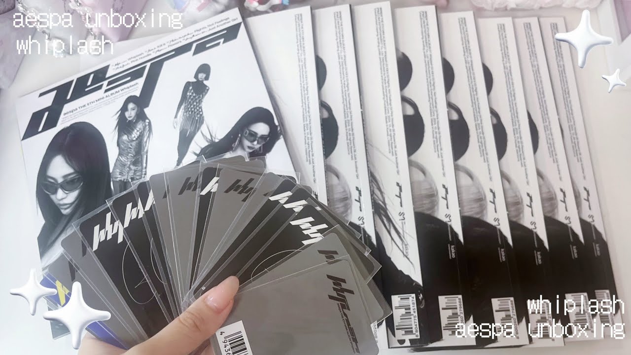 aespa whiplash開封🖤神ビジュきました/開封動画/unboxing/에스파/myvlog/마이부이로그