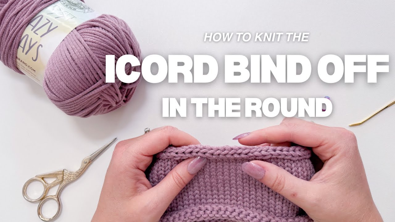 Как вязать закрытое кольцо Icord по кругу