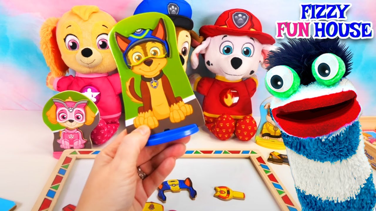 Fizzy Helps the Paw Patrol Mix and Match Clothes! Explorative Video for Kids
