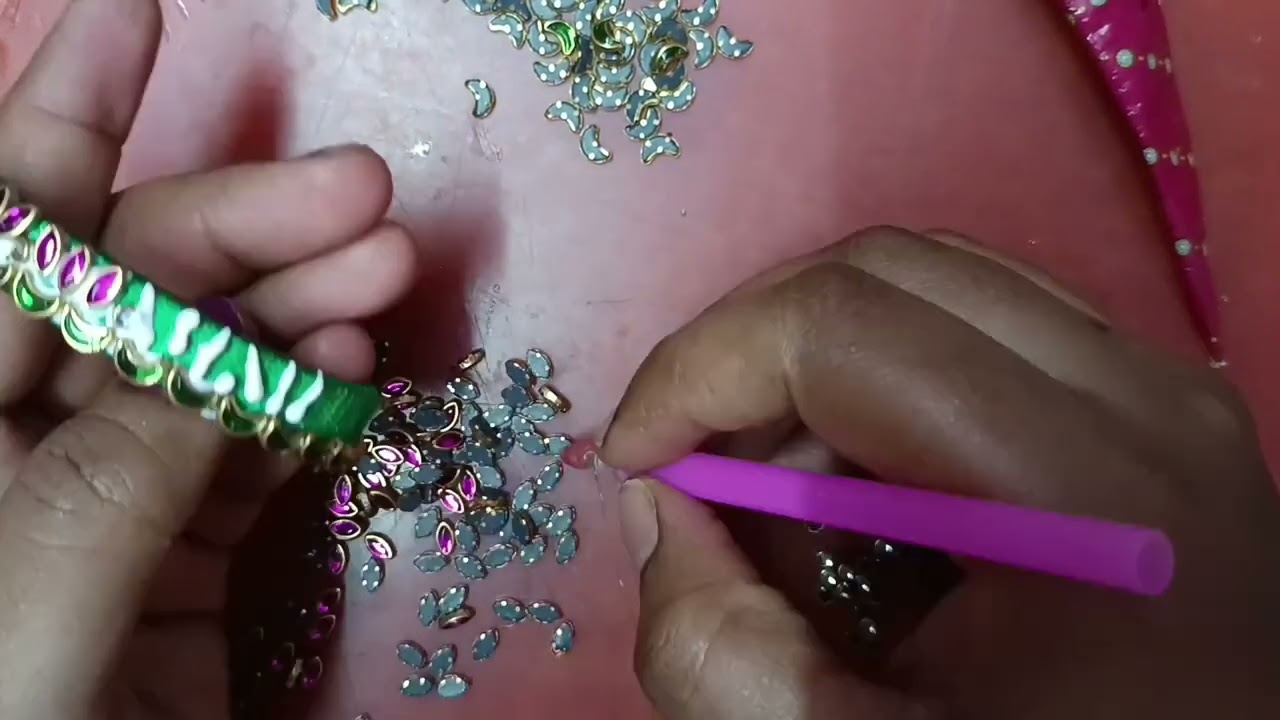 Lotus bangle making 