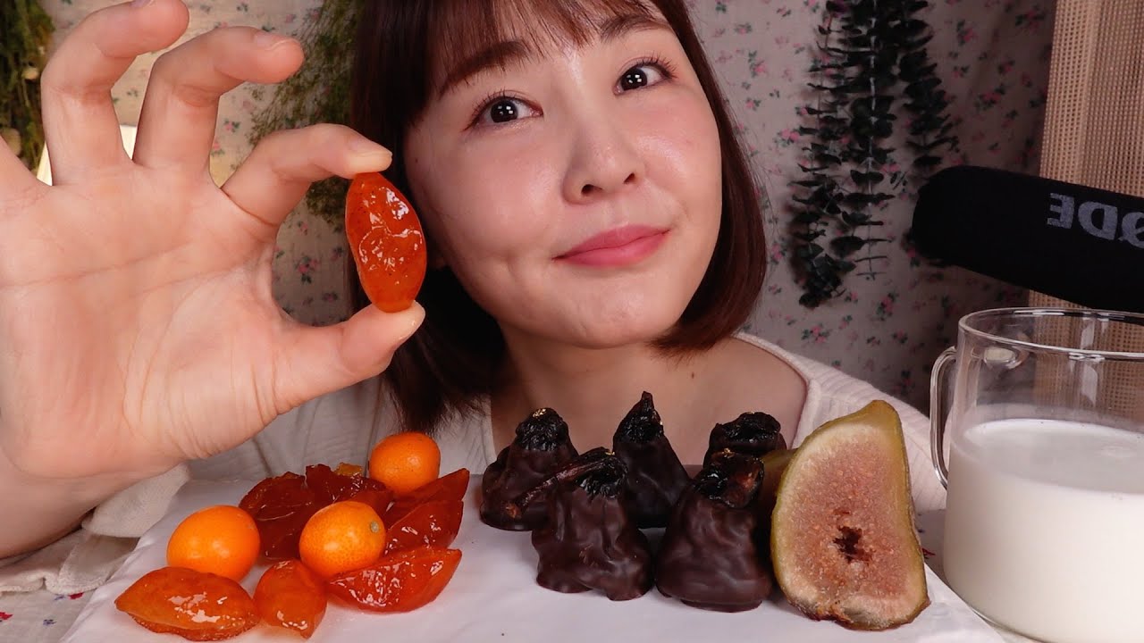 🍊 쫀독쫀똑 금귤 정과, 무화과 정과 이팅사운드｜먹는 소리 ASMR (SUB✔)