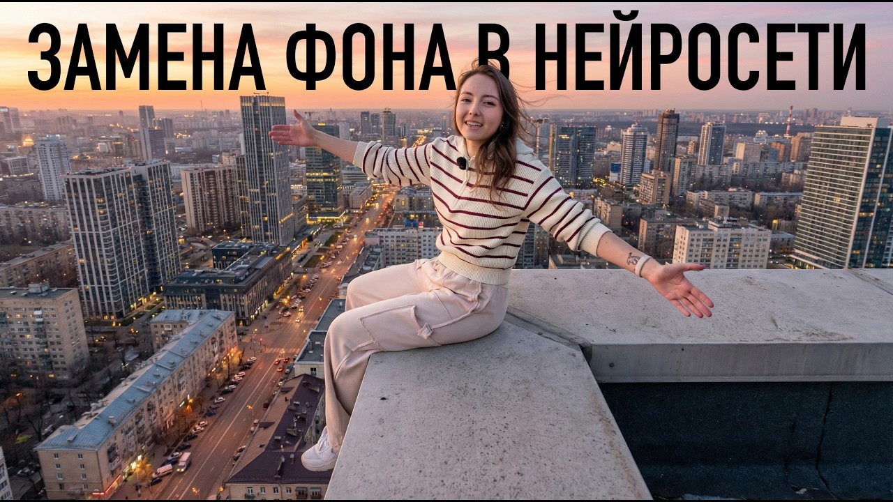 Как заменить фон в видео при помощи нейросети &mdash; простой урок для начинаюших!
