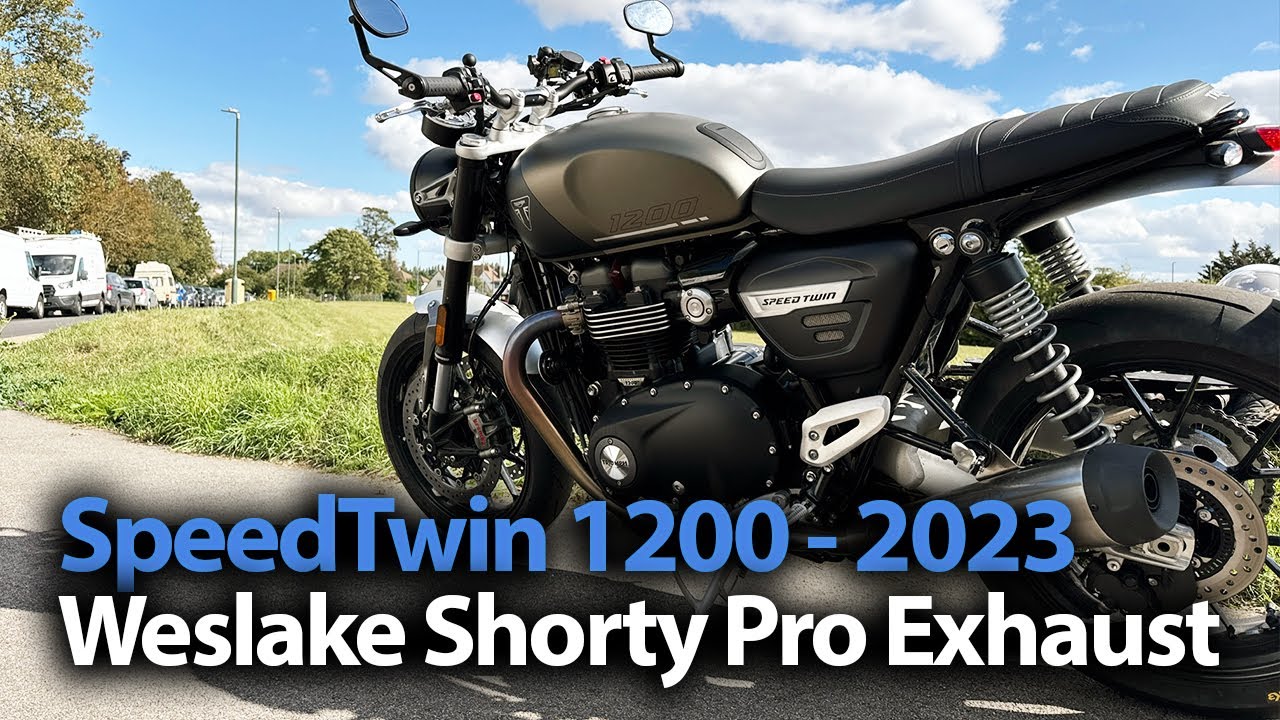 SpeedTwin 1200 2023 model Weslake Shorty Pro Exhaust (Slip-ons)