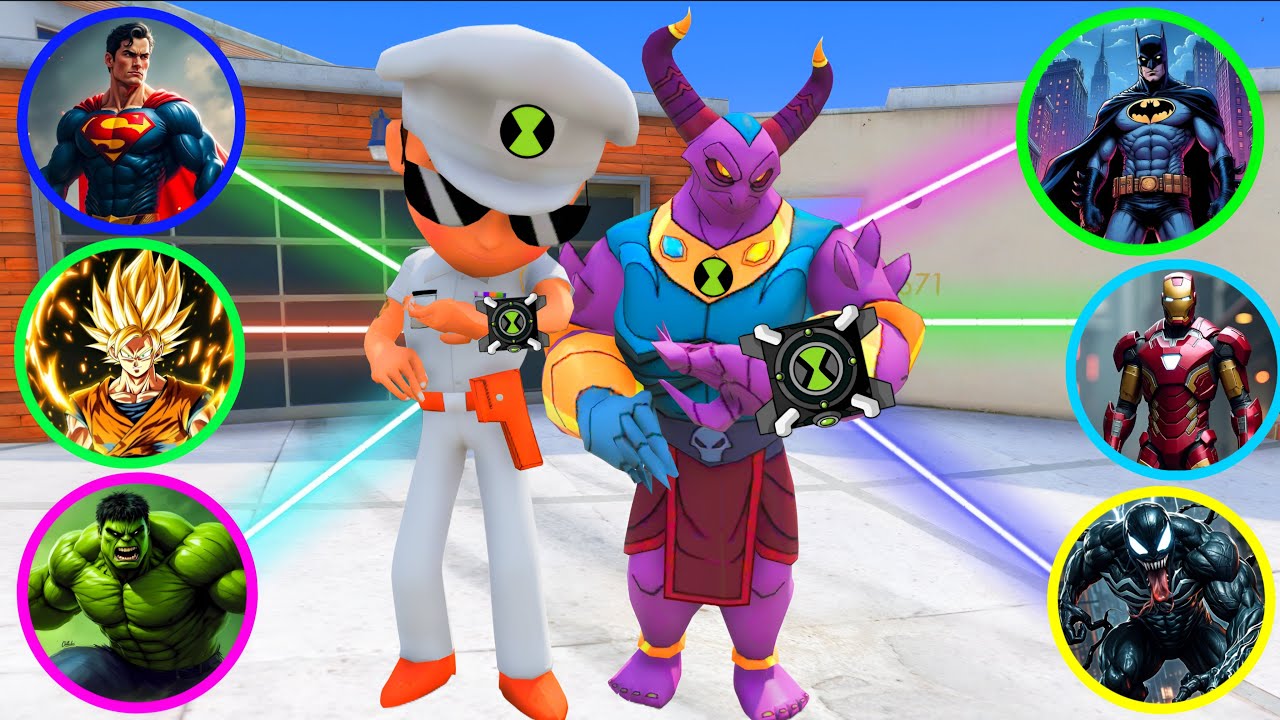 Kaal And White Little Singham Saved All His Friends With The Power Of Superhero In Gta 5 🤯