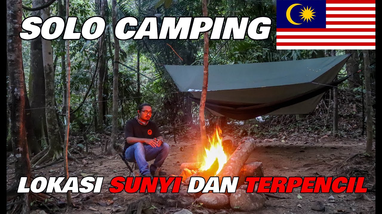 Solo Camping Malaysia | Bermalam Sendirian Di Pinggir Hutan | Motor Camping