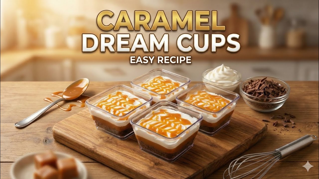 Ramzan Special Caramel Dream Cups | Quick & Easy Iftar Dessert #caramel #cups #dream #alaska #cake 