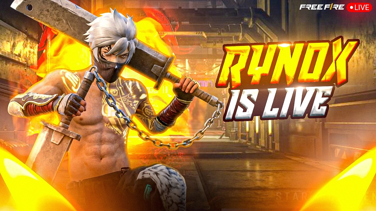 Rynox is live🔴Serious Grandmaster Pushing😡or 4v4 Practice-Garena Free Fire#freefirelive  #guildtest