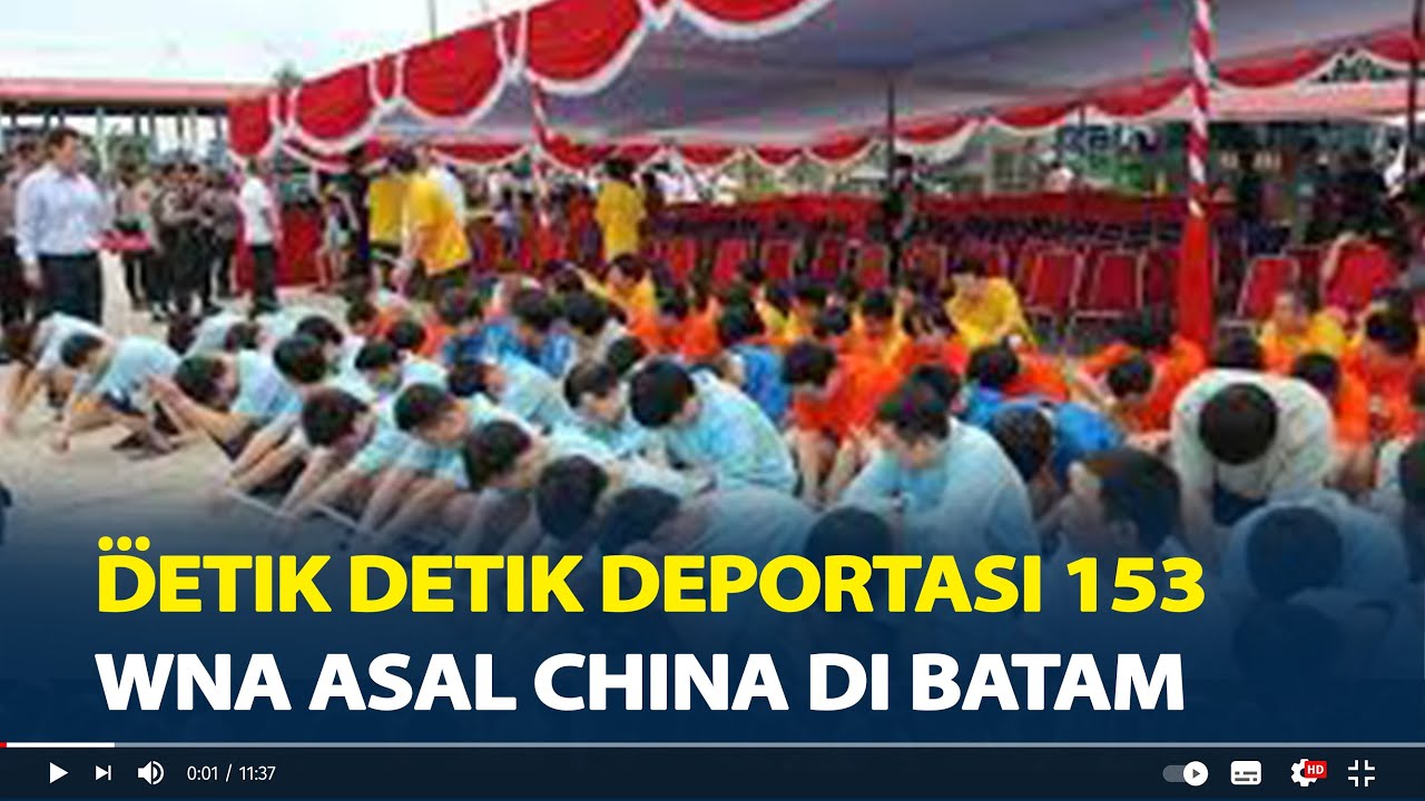 Dikawal 300 Polisi, Detik Detik Deportasi 153 WNA Asal China Terlibat Kasus Love Scamming di Batam