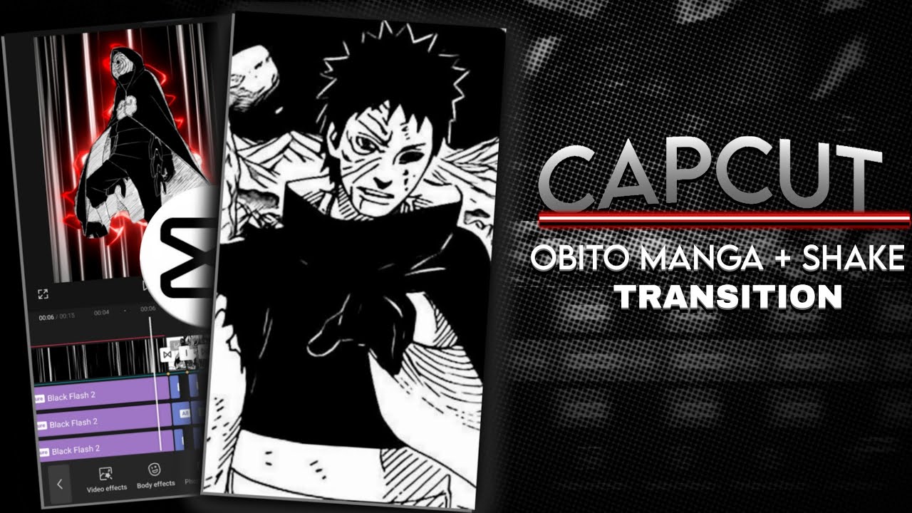 How To Make Anime Manga + Shake Transition Edit On Capcut | Capcut Tutorial |