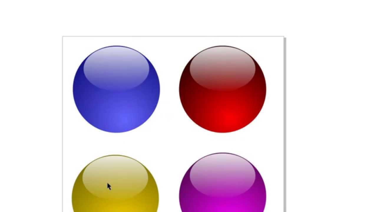 Buttons Glossy in CorelDraw