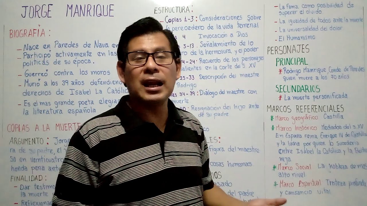 Jorge Manrique : Coplas a la muerte de su padre - Tercero de Secundaria