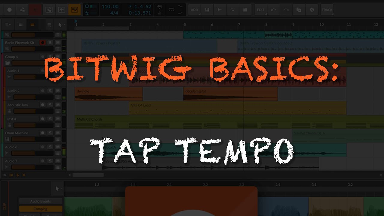 Tap Tempo: Bitwig Basics