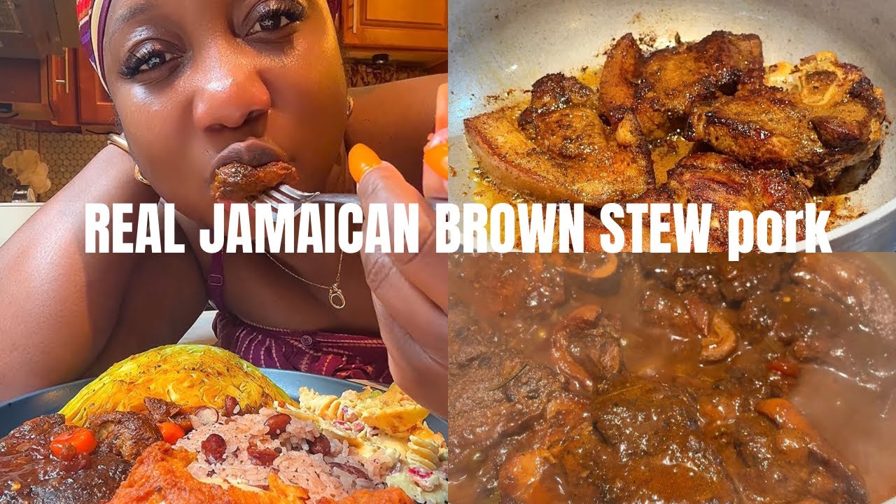 Authentic Jamaican Brown Stew Pork Recipe | Easy Step by Step 