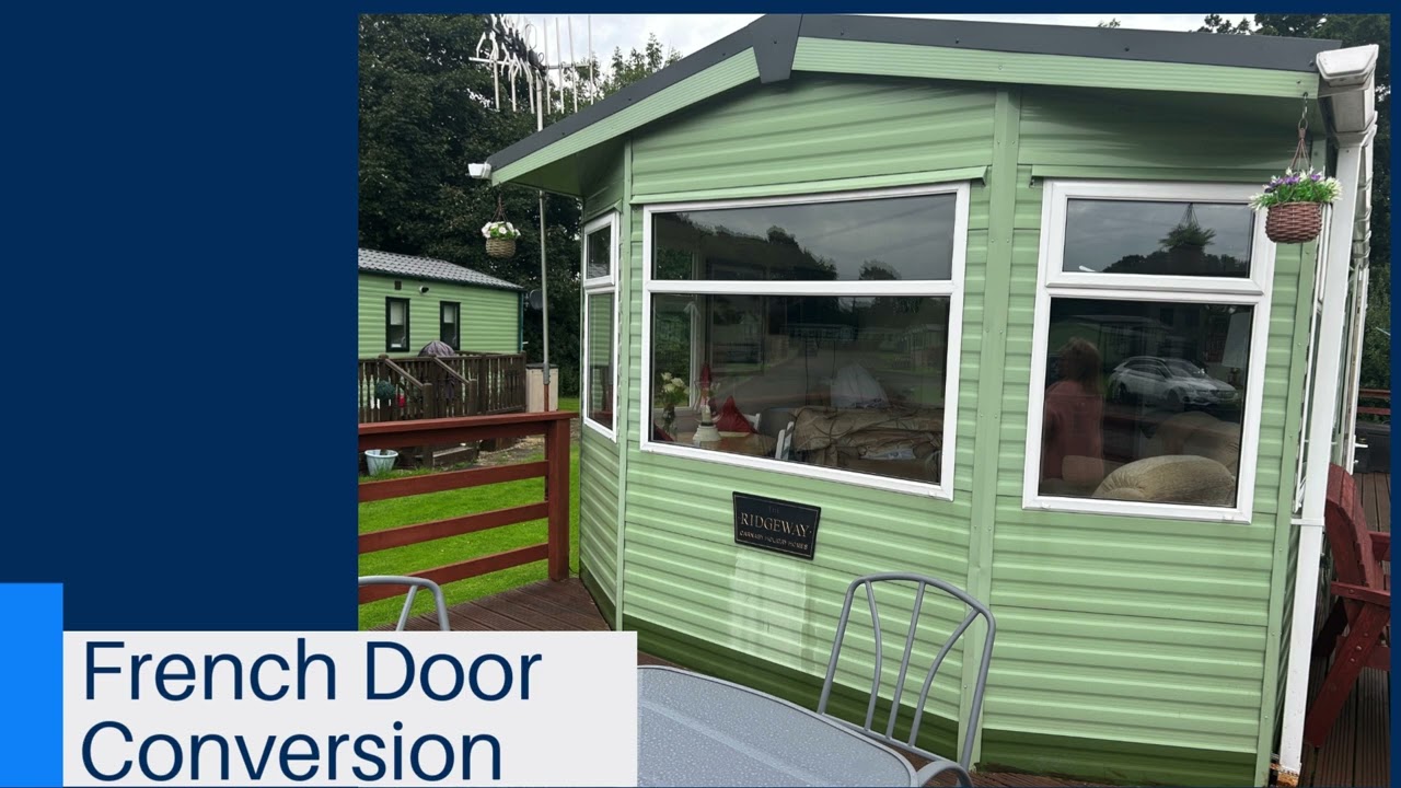 Static caravan french door conversion, Install french or patio doors to your static caravan