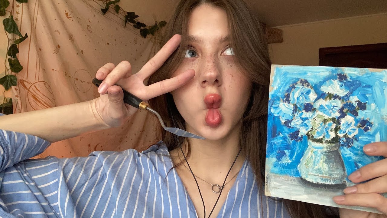 asmr художница покажет свои картины