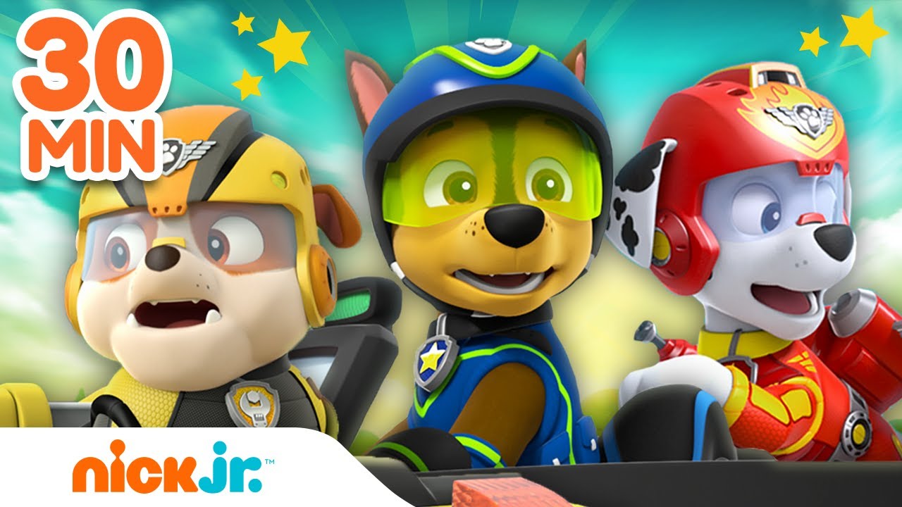 PAW Patrol | 30 minut, w których Psi Patrol działa jako jedna drużyna 🐶 | Nick Jr.