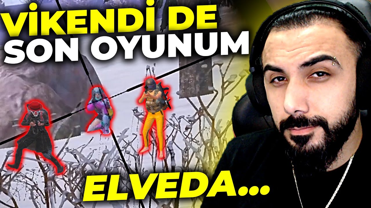 SON OYUNUM! 😓 ELVEDA VİKENDİ... | PUBG MOBILE